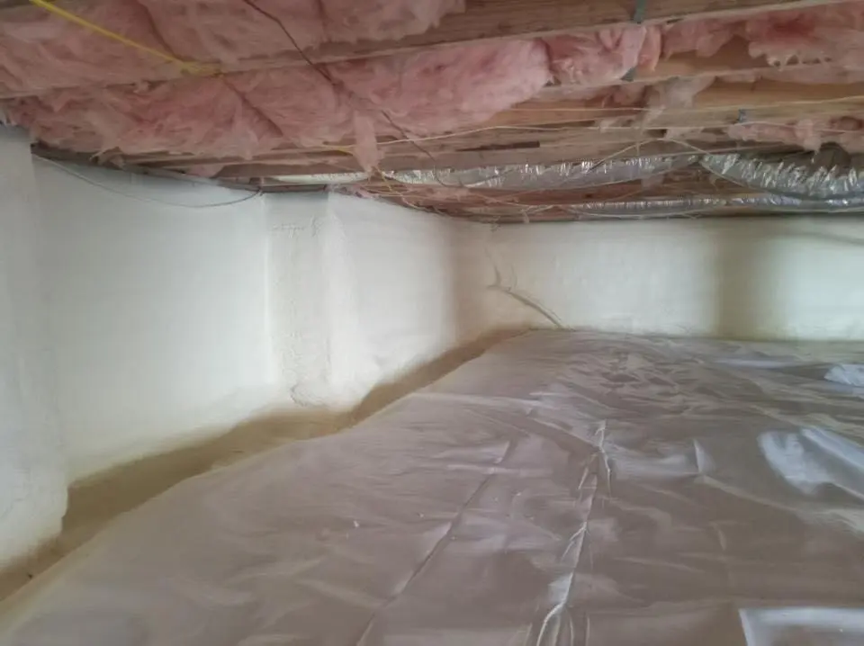 Crawl space encapsulation with closed-cell spray foam for Attic Insulation in Hacienda Heights